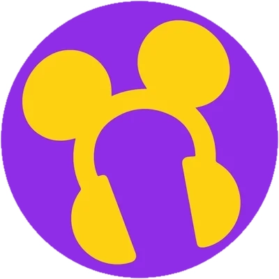 Magical Soundtracks logo - a pair of yellow, Mickey-ear headphones on a purple background