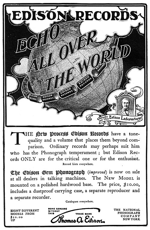 Edison Records Ad