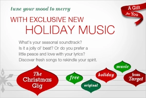 Image from Target's website, circa Dec 2010, advertising the album download.